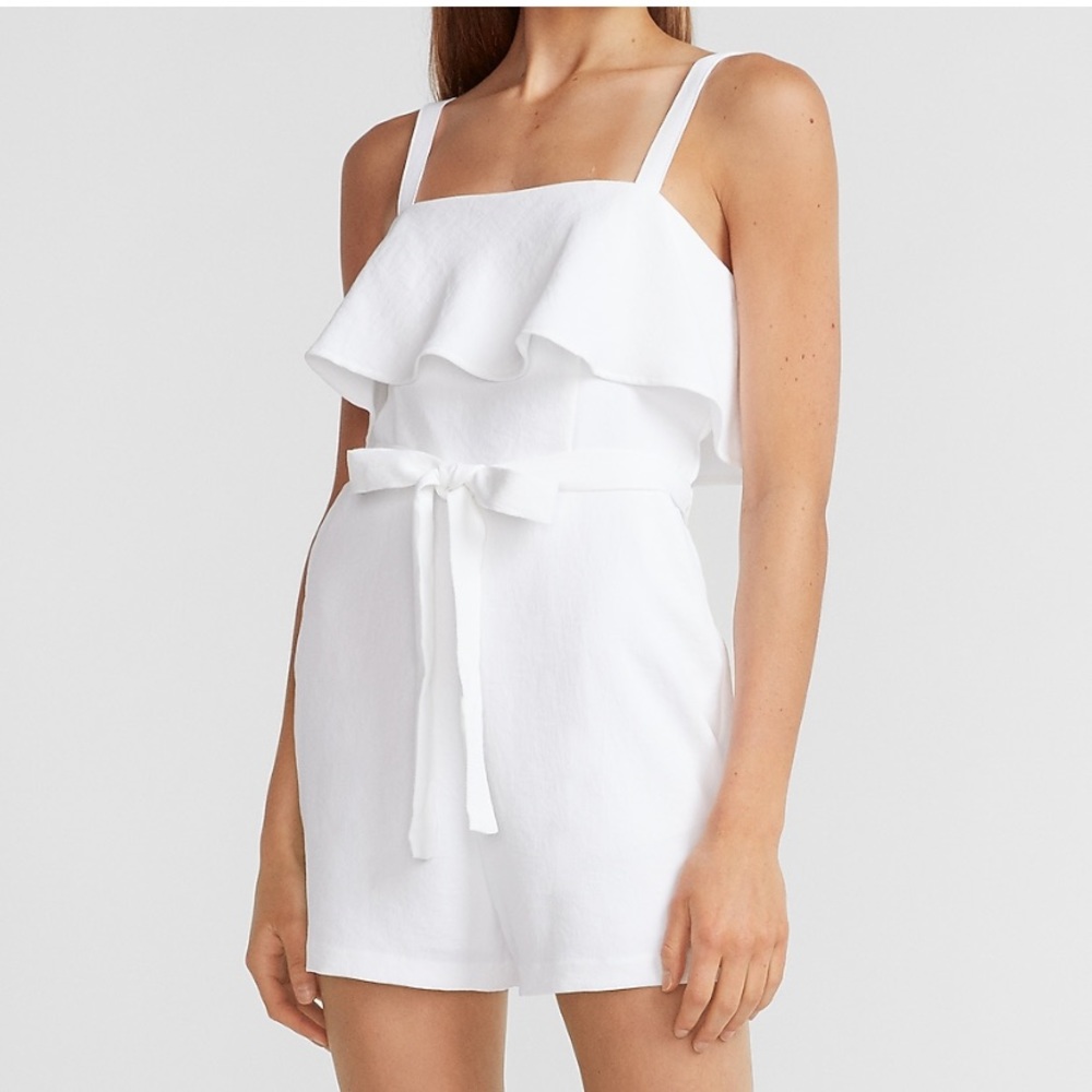 Express Ruffle Cami Romper